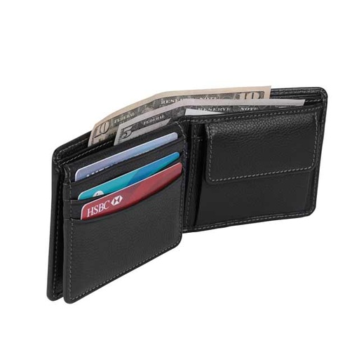 TOLUCA - SANTHOME Men's Wallet In Genuine Leather (Anti-microbial)