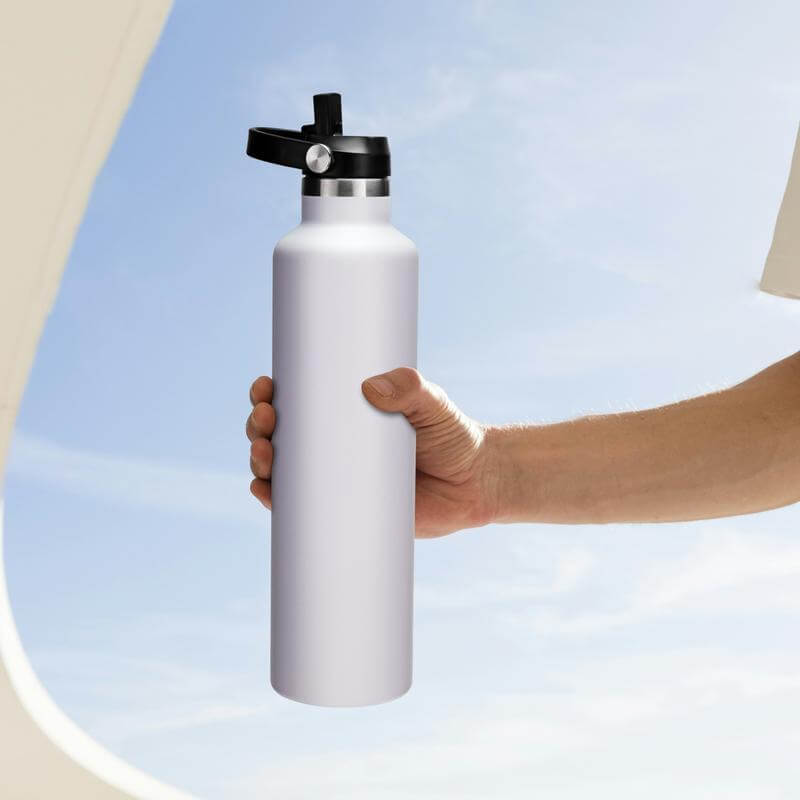 CERVO - Hans Larsen 1L Double Wall Stainless Steel Vacuum Bottle - White