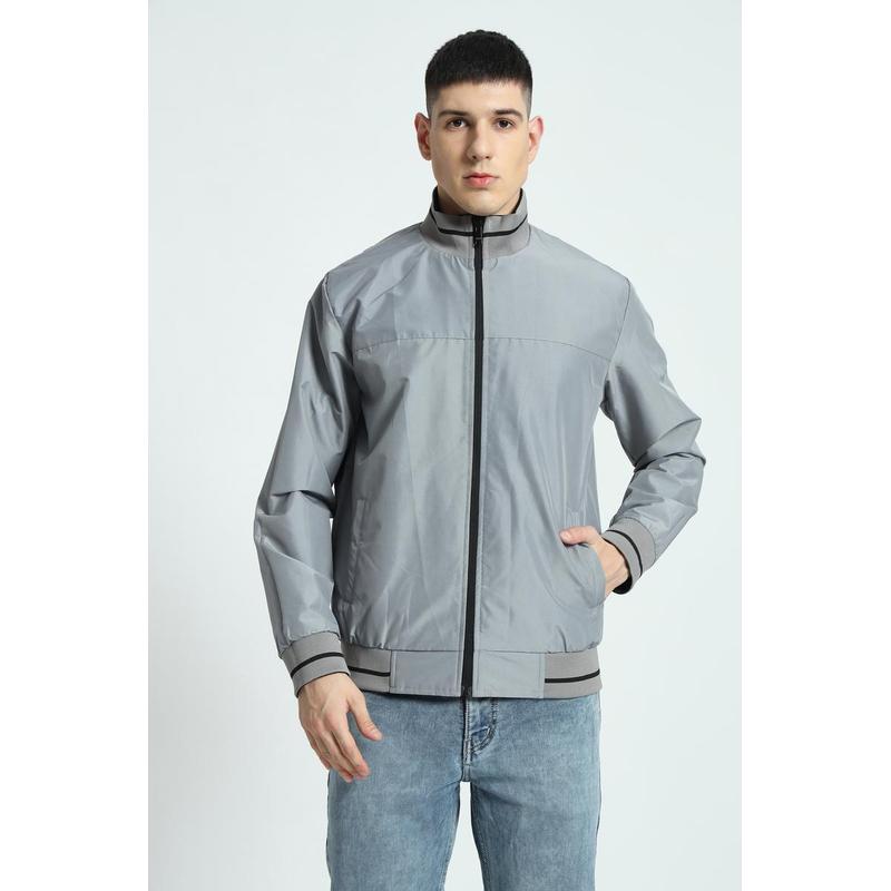 VARSITY - SANTHOME Men's Lightweight Reversible Bomber Jacket