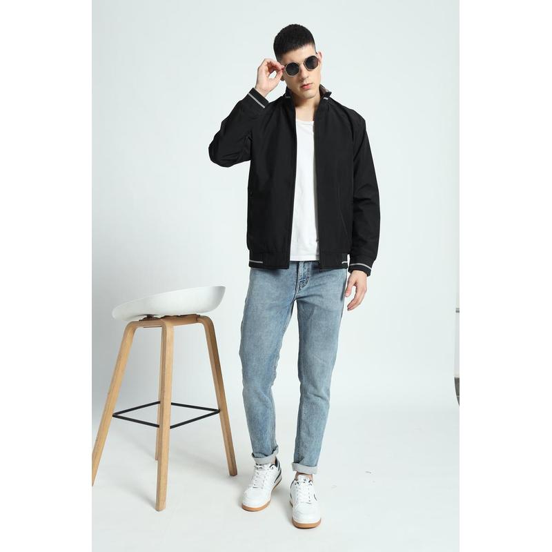 VARSITY - SANTHOME Men's Lightweight Reversible Bomber Jacket