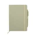 ABULA - eco-neutral® A5 Hard Cover Notebook & Pen Set - Kiwi Paper