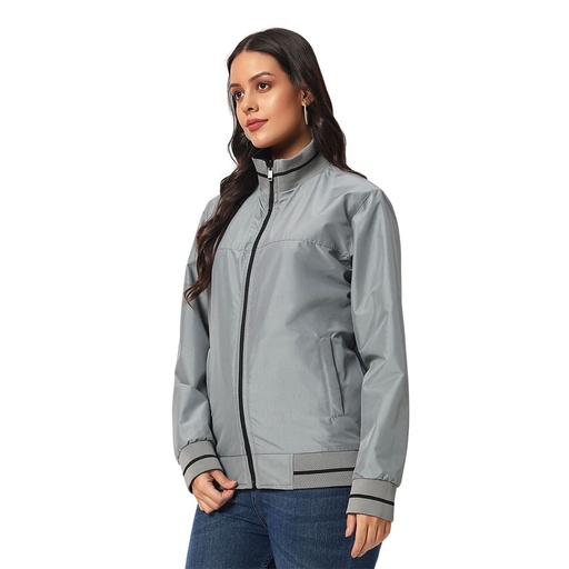 VARSITY - SANTHOME Women's Lightweight Reversible Bomber Jacket