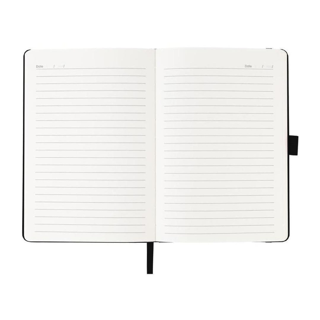 JURSI - Giftology A5 PU Notebook with Pen Loop - Black