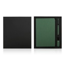 LENZEN - CHANGE ZERO Sustainable Gift Set with Refillable Notebook, Pen & USB Keychain - Green