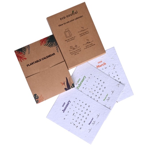 eco-neutral® Plantable Calendar with 12 Sheets Seed Paper