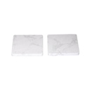 CARRARA - Giftology Set of 2 Marble Coasters