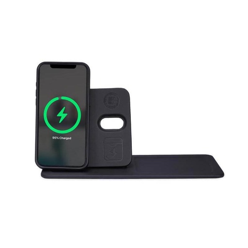 AVRON - Giftology 3-in-1 Magnetic Wireless Charger Desk Tray - Black