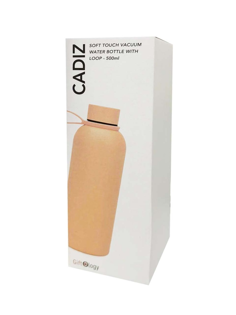 CADIZ - Giftology Double Wall Stainless Steel Bottle 500ml - Peach Pink