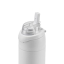 AERO SIP - Hans Larsen Recycled Stainless Steel Bottle with Dual Sip Lid - White