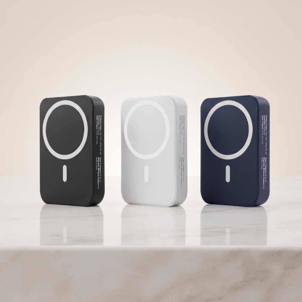 Maglite 10K - 10000 mAh Magnetic Wireless Power Bank - Navy Blue 