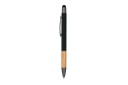 AYTOS - Metal Stylus Pen with Bamboo Grip and Rubberized Aluminium Barrel - Black