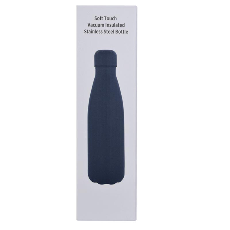 GRODNO - Soft Touch Insulated Water Bottle - Navy Blue