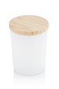 NOUM - Arabic Oudh Scented Glass Candle with Bamboo Lid - White