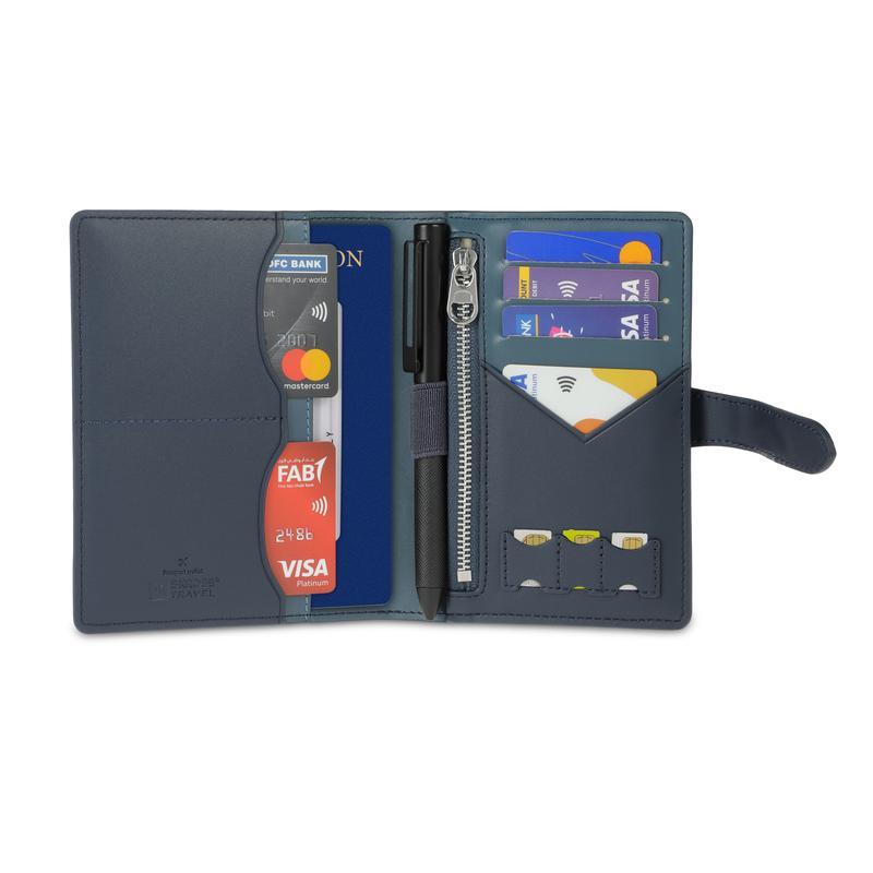 SKROSS - Ambassador Passport Wallet - Blue