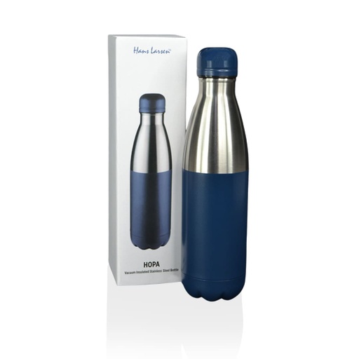 HOPA - Hans Larsen Double Wall Stainless Steel Water Bottle - Blue