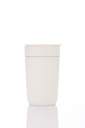 SAVONA - Hans Larsen Premium Ceramic Tumbler With Recycled Protective Sleeve - White