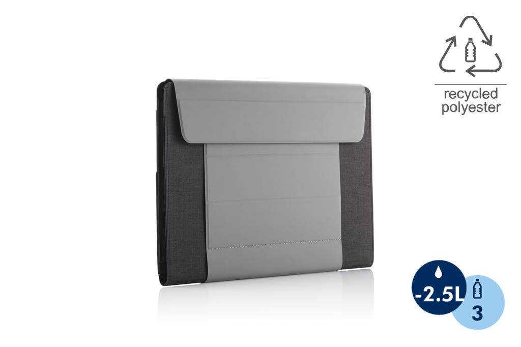 FULDA - CHANGE Collection RPET Laptop Case & Workstation - Grey