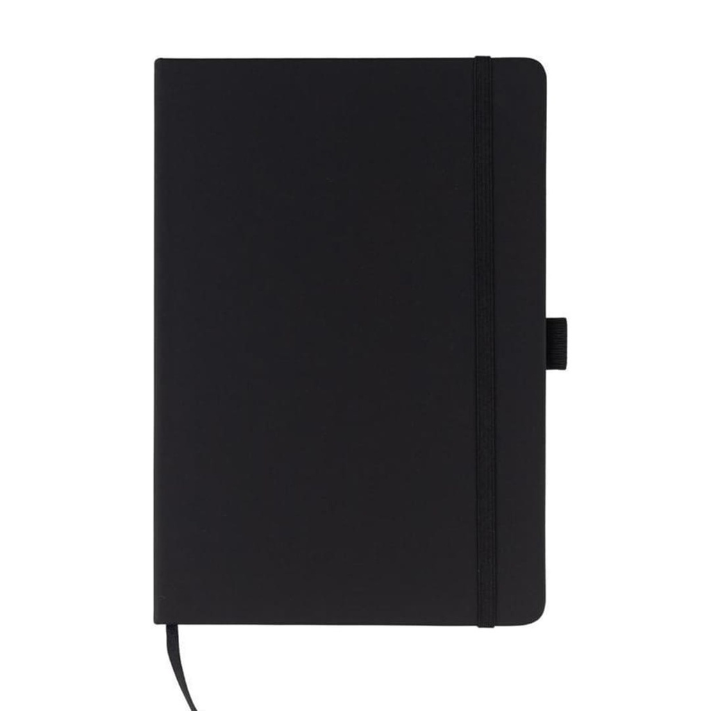 JURSI - Giftology A5 PU Notebook with Pen Loop - Black