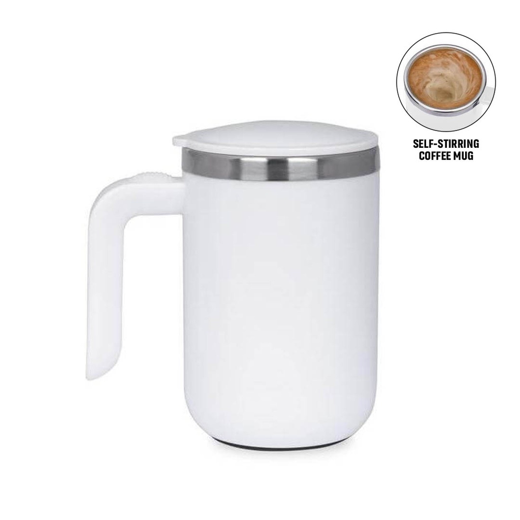 CAFFE - Hans Larsen Auto-Stirring Coffee Mug - White