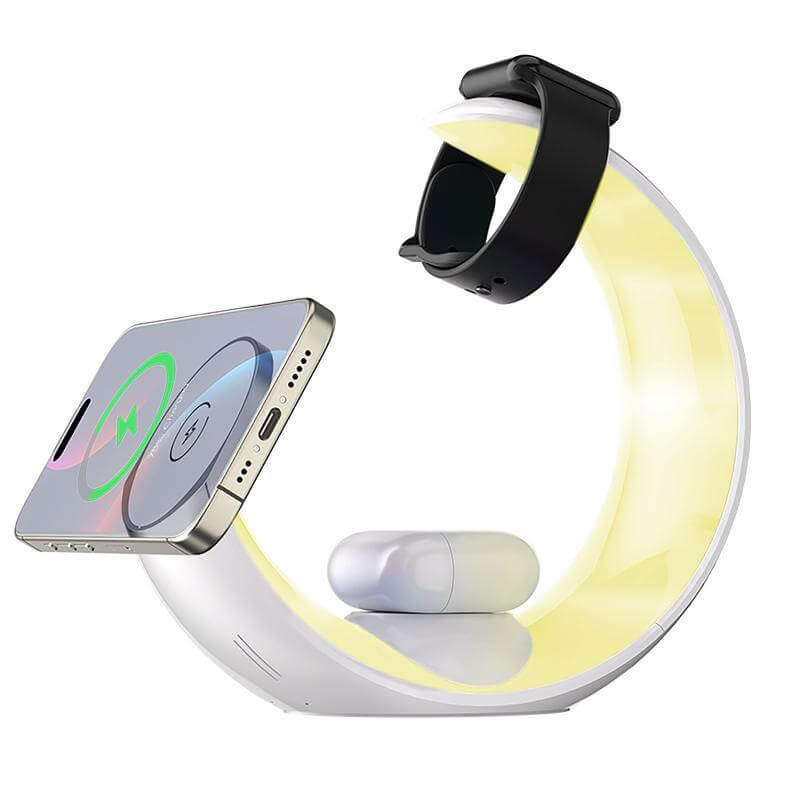 NEXO - Giftoloy 4-in-1 Wireless Charger with Night Light - White
