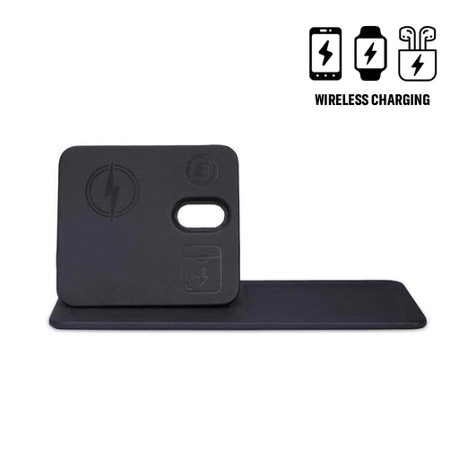 [ITWC 1252] AVRON - Giftology 3-in-1 Magnetic Wireless Charger Desk Tray - Black